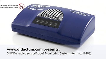 Environmental monitoring with SNMP enabled sensorProbe2 device