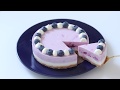 ブルーベリーのレアチーズケーキの作り方 No-Bake blueberry cream cheesecake｜HidaMari Cooking