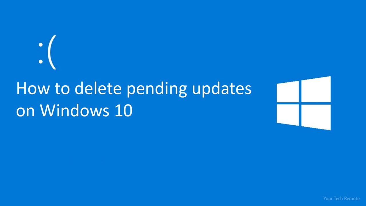 delete pending updates windows 10