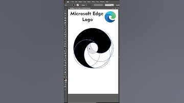 Microsoft Edge Logo in Illustrator #shorts