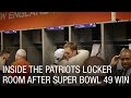 Inside the Patriots Locker Room After Super Bowl 49 Win