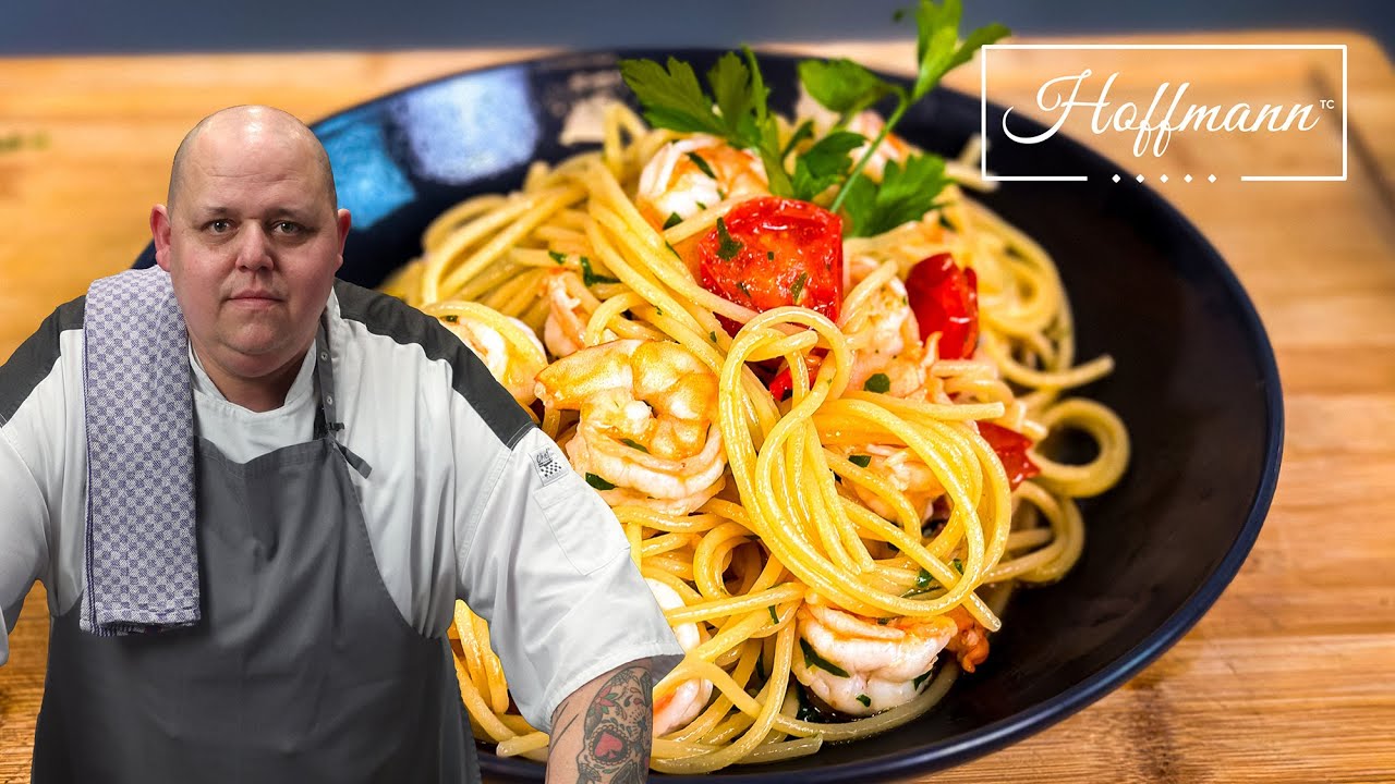 Garnelen & Spaghetti Aglio e Olio | Knoblauch Garnelen I italienische  Rezepte @Bernd Zehner