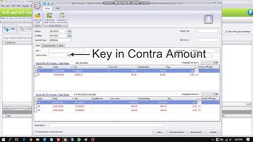 AutoCount Accounting-AR & AP Contra