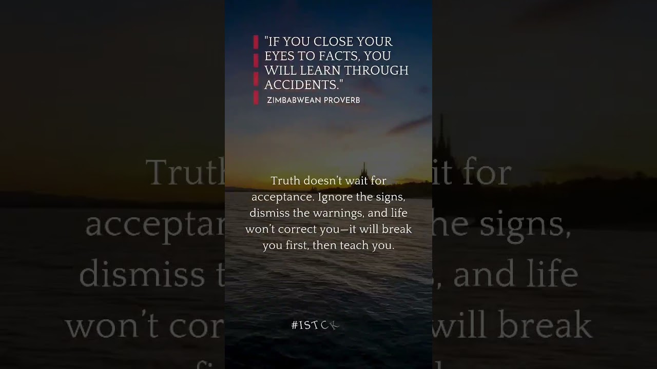 Life doesn’t correct you—it crashes into you. The warning signs were there. Did you listen?