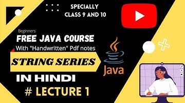 📌STRING LIBRARY FUNCTIONS  IN JAVA || LECTURE 🖋1 || BASICS OF STRING