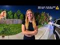 Drunk Girl Goes From Calm to BANSHEE Mode During Cuffing | DUI Arrest
