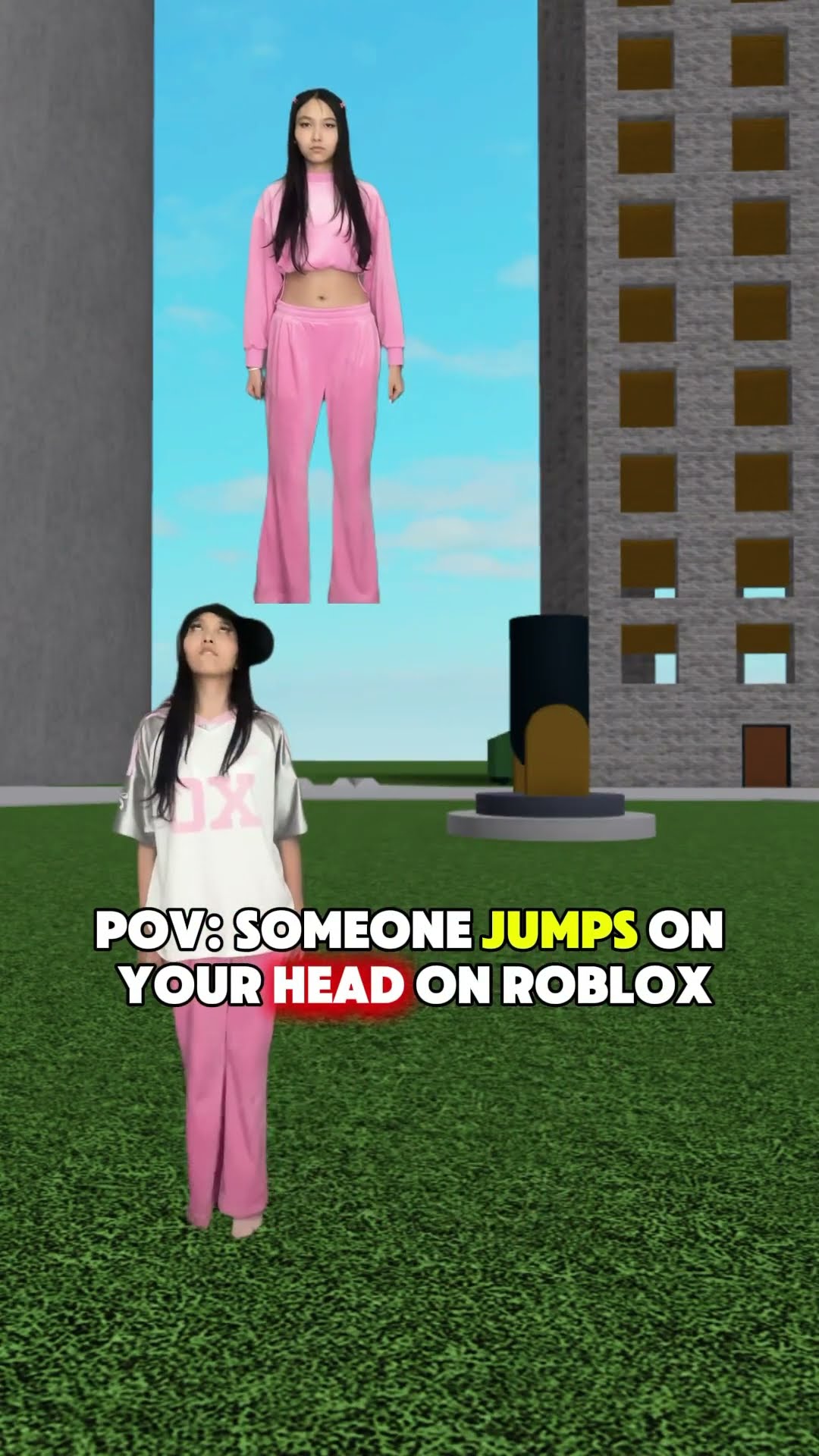 POV: When someone jumps on your head in Roblox? ib:@Willyandgaming #roblox