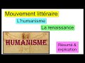 Mouvement littraire  lhumanisme et la renaissance  rsum  explication