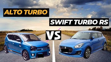 Drag Race Swift Rs Turbo  VS Alto Rs Turbo