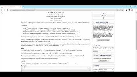 B. Diverse Substrings || Codeforces Round #833 (Div. 2) || Solutions || Circrete
