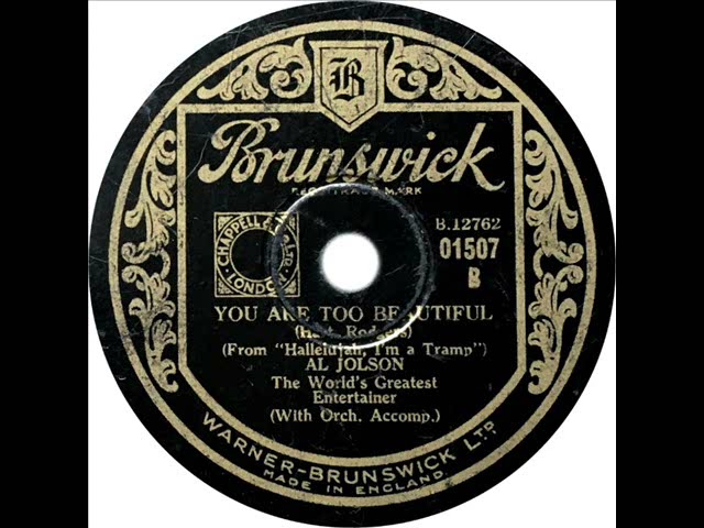 Смотреть «Al Jolson - You Are Too Beautiful» на YouTube Смотреть «Al Jolson - You Are Too Beautiful» на YouTube