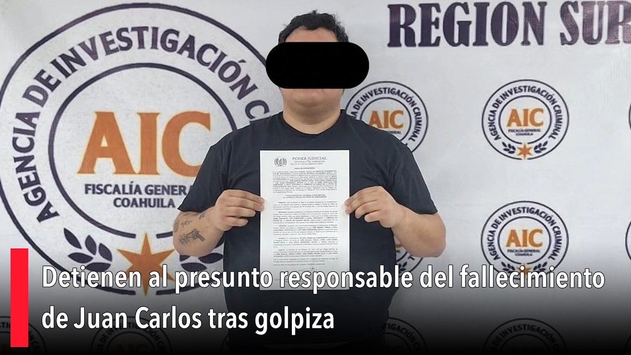 Detienen al presunto responsable del fallecimiento de Juan Carlos tras golpiza