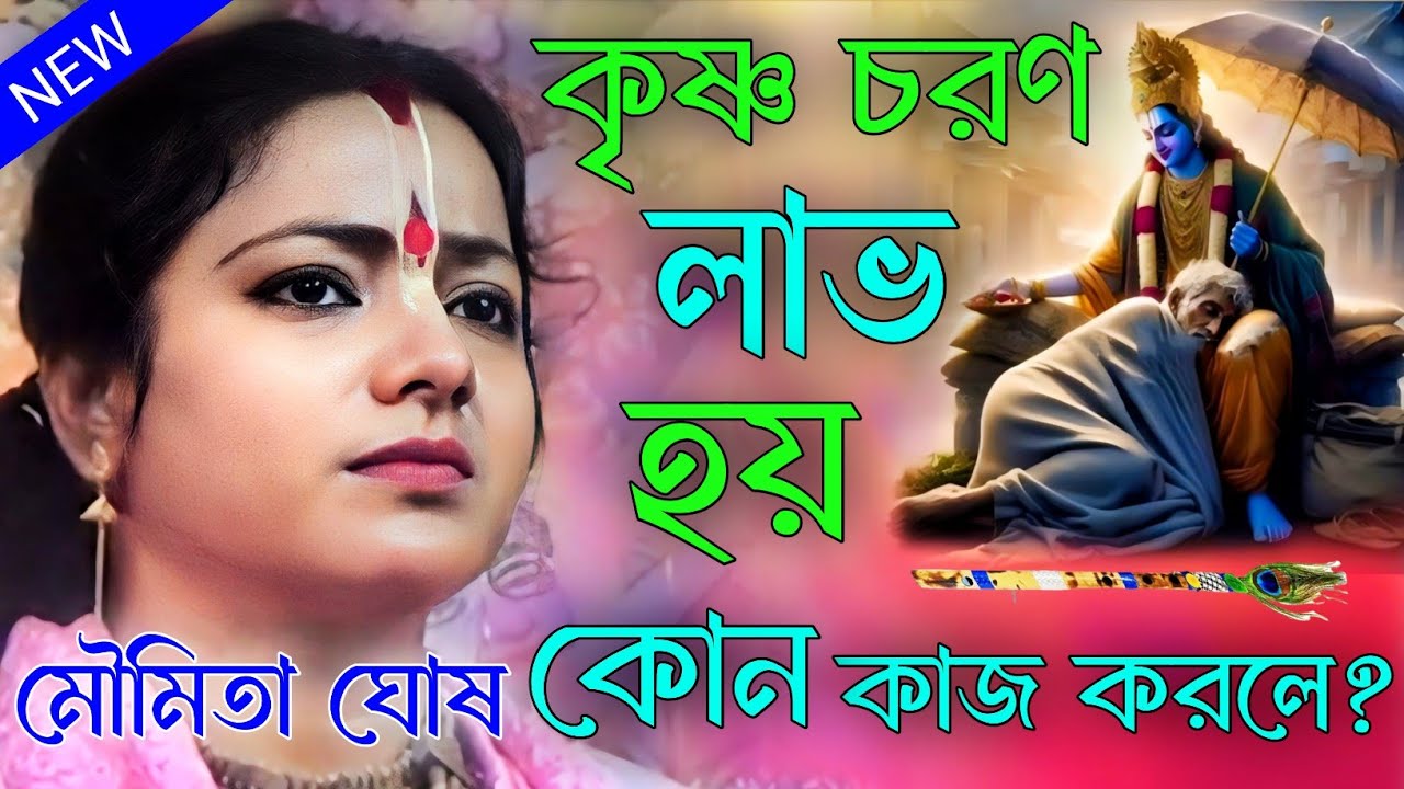কৃষ্ণ চরণ লাভ হয় কোন কাজ করলে? নতুন তত্ত্ব কথা। মৌমিতা ঘোষ কীর্তন। moumita ghosh kirtan song 