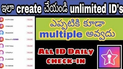 How to create new ids in starmaker with out multiple problem |