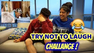 COUPLES TRY NOT TO LAUGH CHALLENGE!!!