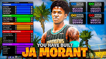 JA MORANT " SLASHER " BUILD WILL BREAK NBA 2K21! THIS IS THE BEST SLASHING PLAYMAKER BUILD NBA 2K21