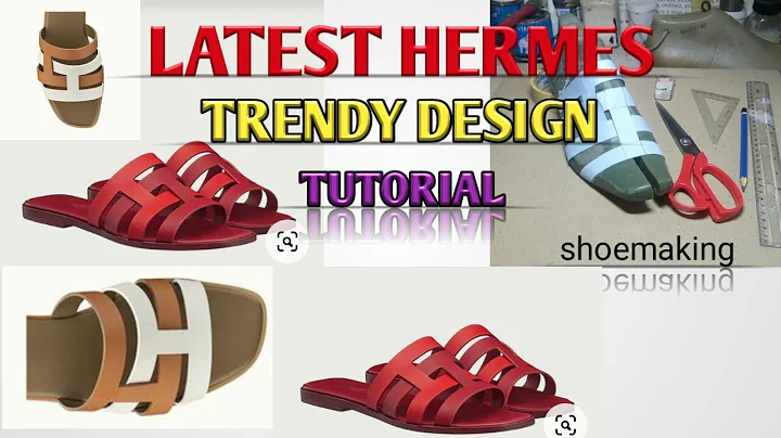How to make this HERMES latest trendy slippers design #shoemaking #beginners