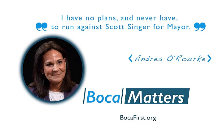 Boca Matters with Council Member Andrea O'Rourke