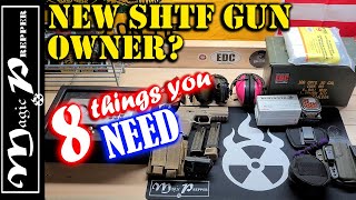 New SHTF Gun Owner? First Time Gun Owner Accessories & 8 Things You FORGOT For Your Handgun