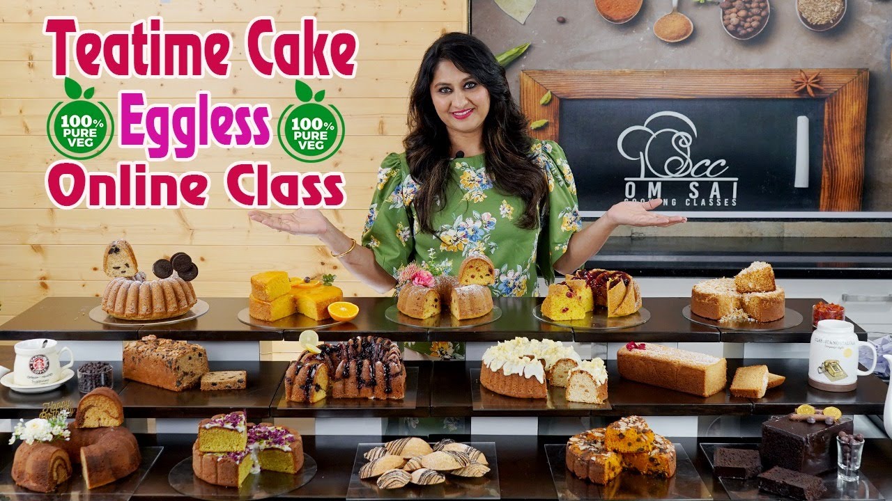 Teatime Cake Eggless For Online Class ☎️☎️ 8551 8551 04 | ☎️8551 8551 03 By Om Sai Cooking Class
