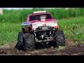 RC ADVENTURES - Modern Backyard MUD Bog - Three 4x4 Scale Trail Trucks in a Mud Bath - 1/10 scale