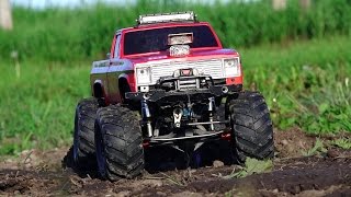 RC ADVENTURES - Modern Backyard MUD Bog - Three 4x4 Scale Trail Trucks in a Mud Bath - 1/10 scale