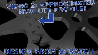 Model Involute Gears Method 2: Approximated Involute Profile |JOKO ENGINEERING|