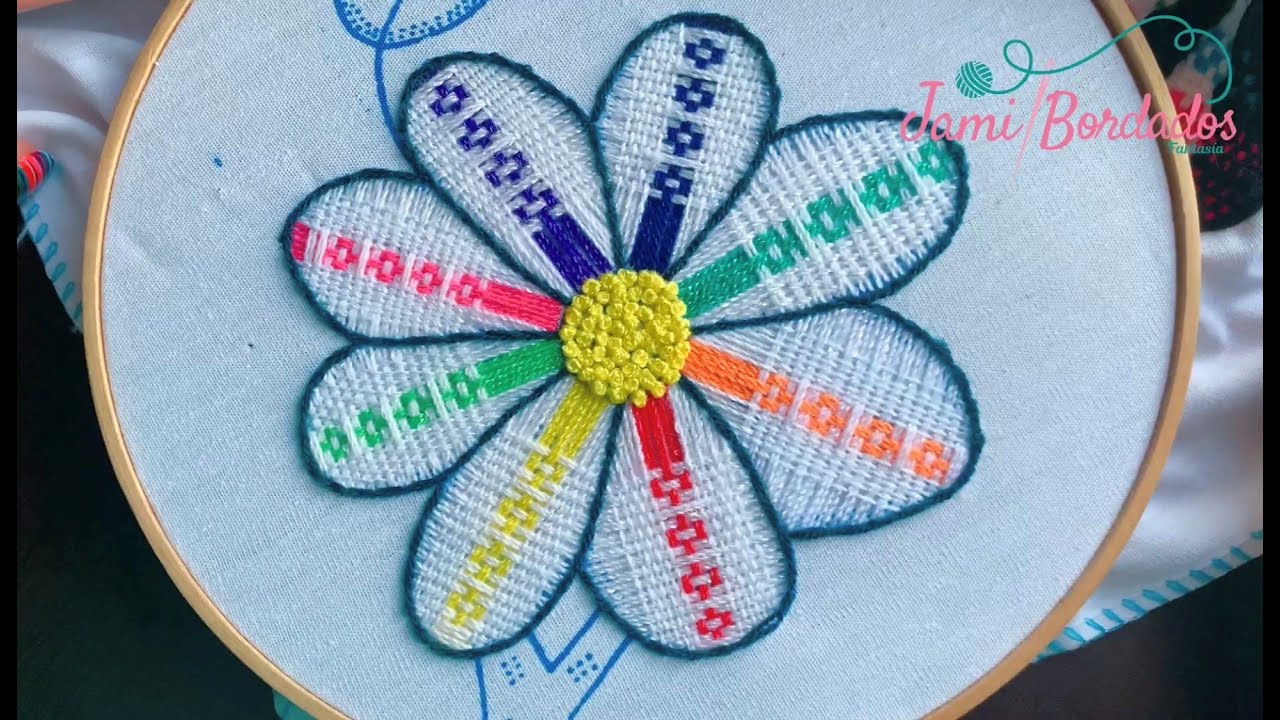 92. Fantasy Flower Embroidery 21 / Hand Embroidery Flower with