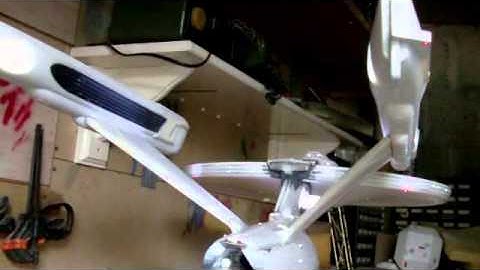 Polar Lights 1/350th Enterprise Refit Lighting Test