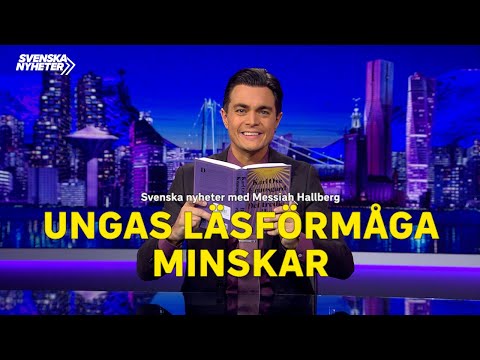 Svenska nyheter om ungas sviktande läsförmåga