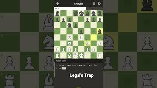 #Legal'sTrap #easylearnchess #Chess Opening! #chess tricks♟️#checkmate in 8 moves