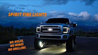 Full install on spirit fire lights no drill cab light kit