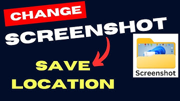 Change default screenshot save location on Windows 11 / 10