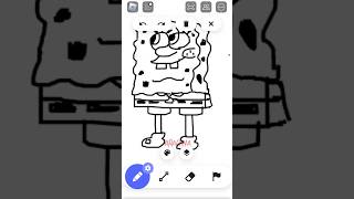 Drawing SpongeBob in Roblox free draw ???( Arachna) #Roblox #art #digitalartist #edit