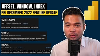 offset, window, index and more // power bi december 2022 feature update