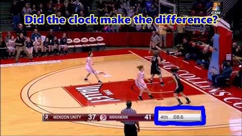 2017 1A Girls Final - Clock and scoreboard issues