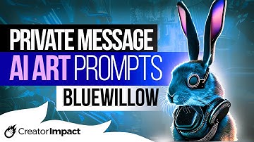 DM Blue Willow AI Art - Send prompts via Private Direct Message!