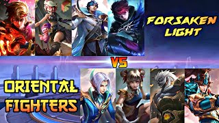 MOBILE LEGENDS FORSAKEN LIGHT VS ORIENTAL  FIGHTERS