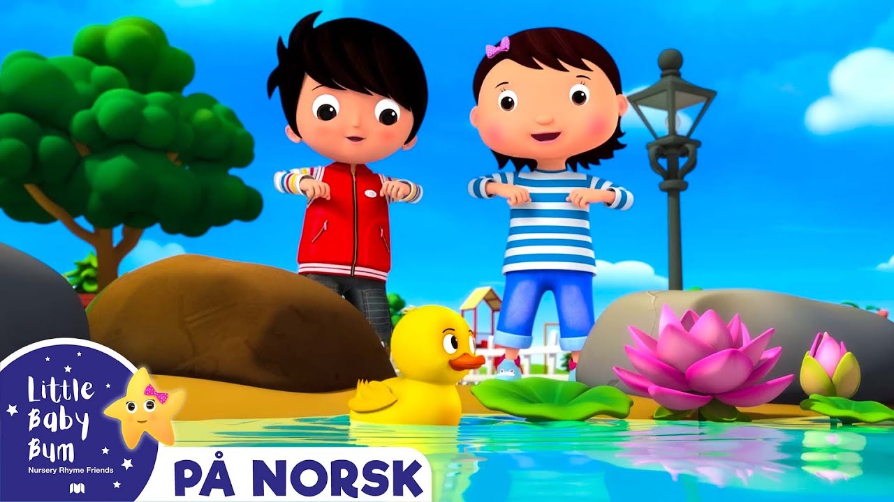 ⁣Fem små ender | Little Baby Bum Norsk | Babysanger