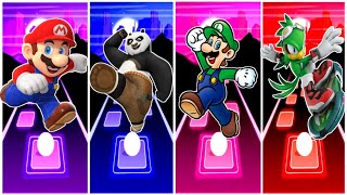 The Super Mario  Kongfu Panda  Luigi  Jet The Hawk Tiles Hop Edm Rush who will win