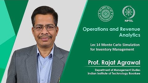 Lecture 14 - Monte Carlo Simulation for Inventory Management