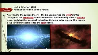 U2 S28 3 Prt I of III LaPlace Solar Nebula Theory