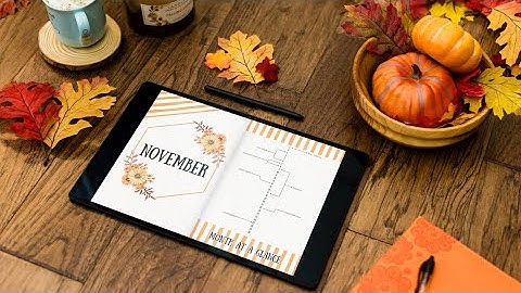 November 2025 digital bullet journal setup (using Canva)