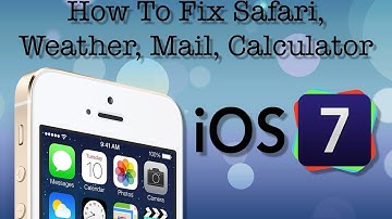 How To Fix Safari, Weather, Mail, Calculator [evasi0n iOS 7]