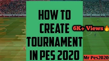 How to create tournaments in PES 2020