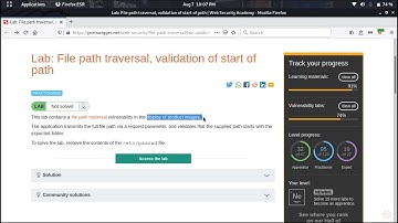 File path traversal, validation of start of path (Video Solution) | 2021