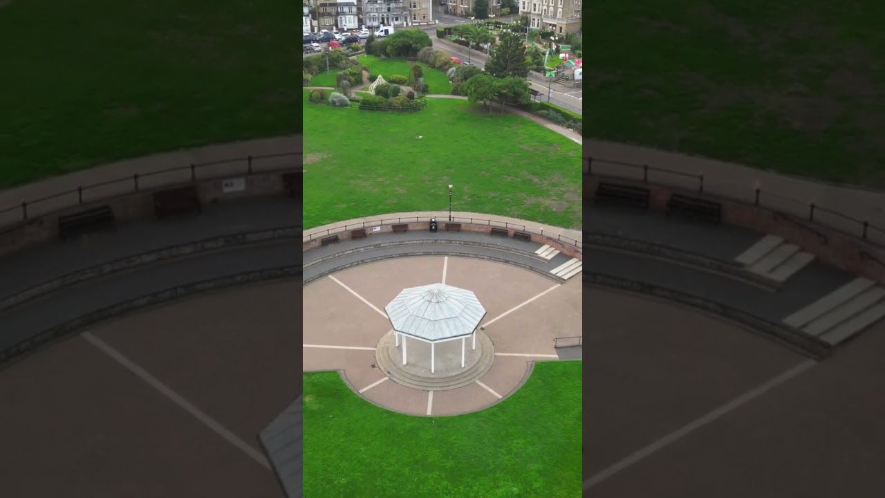 Dji mini 3 Pro, Broadstairs bandstand a town reveal.