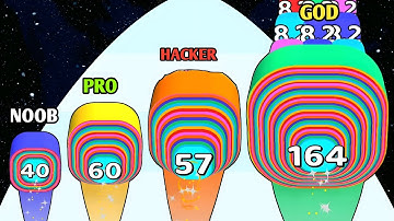 Smash Runner - ASMR Gameplay, (NOOB vs PRO vs HACKER)