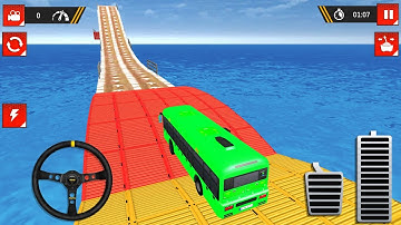 Impssible Bus Stunt Driving - Gameplay Walkthrough Part 3 (iOS,android)