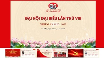 Tải mẫu Slide Đại hội đảng, Đại hội Chi bộ Chuẩn theo kịch bản đẹp nhất trang nghiêm 2025 PowerPoint